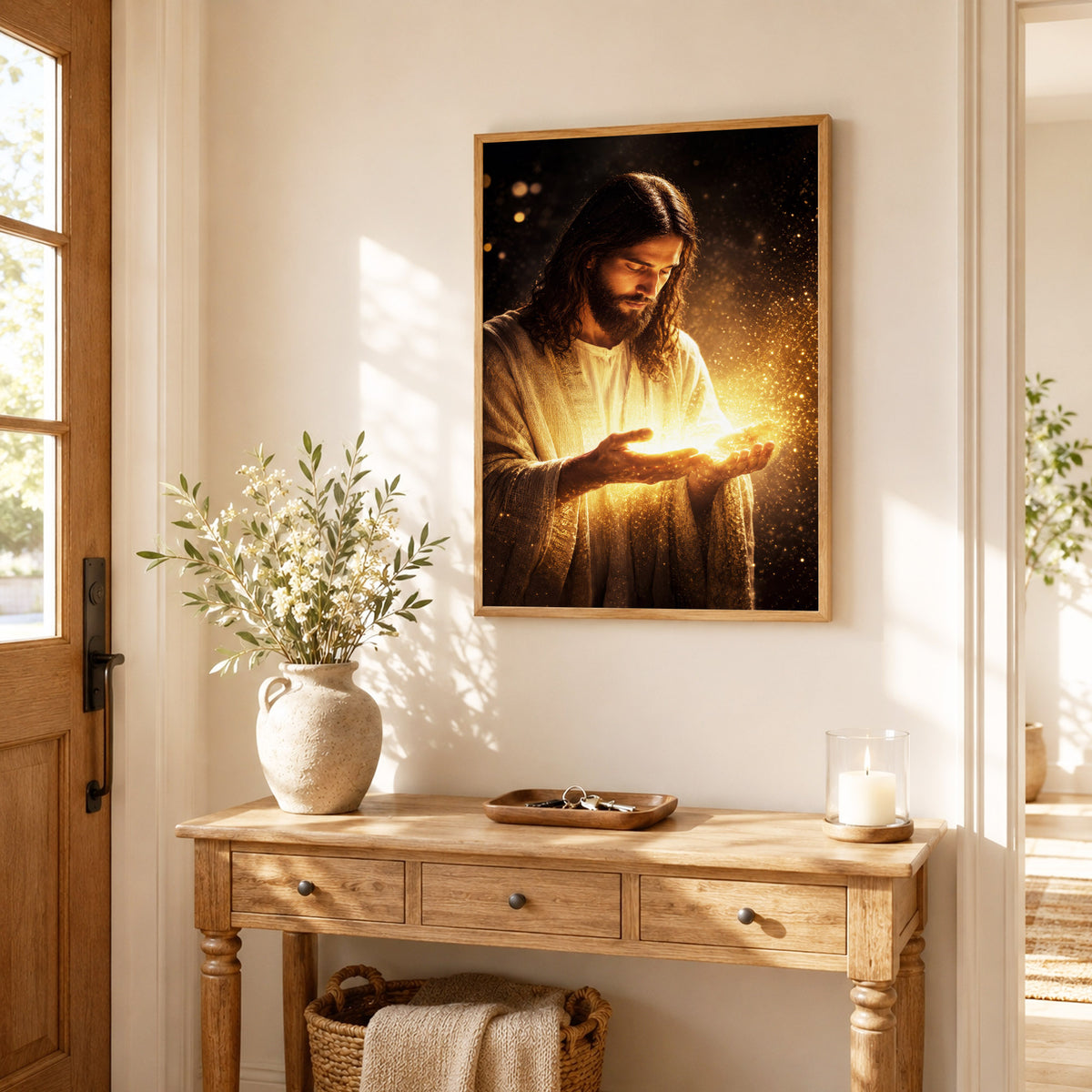 When Darkness Fades, Christ Shines  Wall Art Poster/Canvas