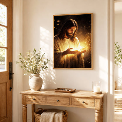 When Darkness Fades, Christ Shines  Wall Art Poster/Canvas