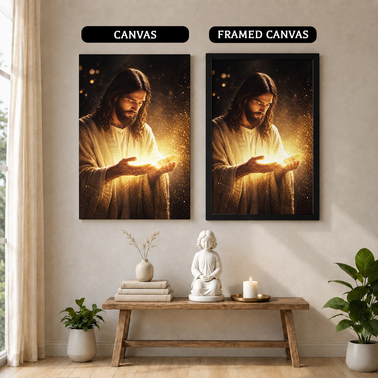 When Darkness Fades, Christ Shines  Wall Art Poster/Canvas