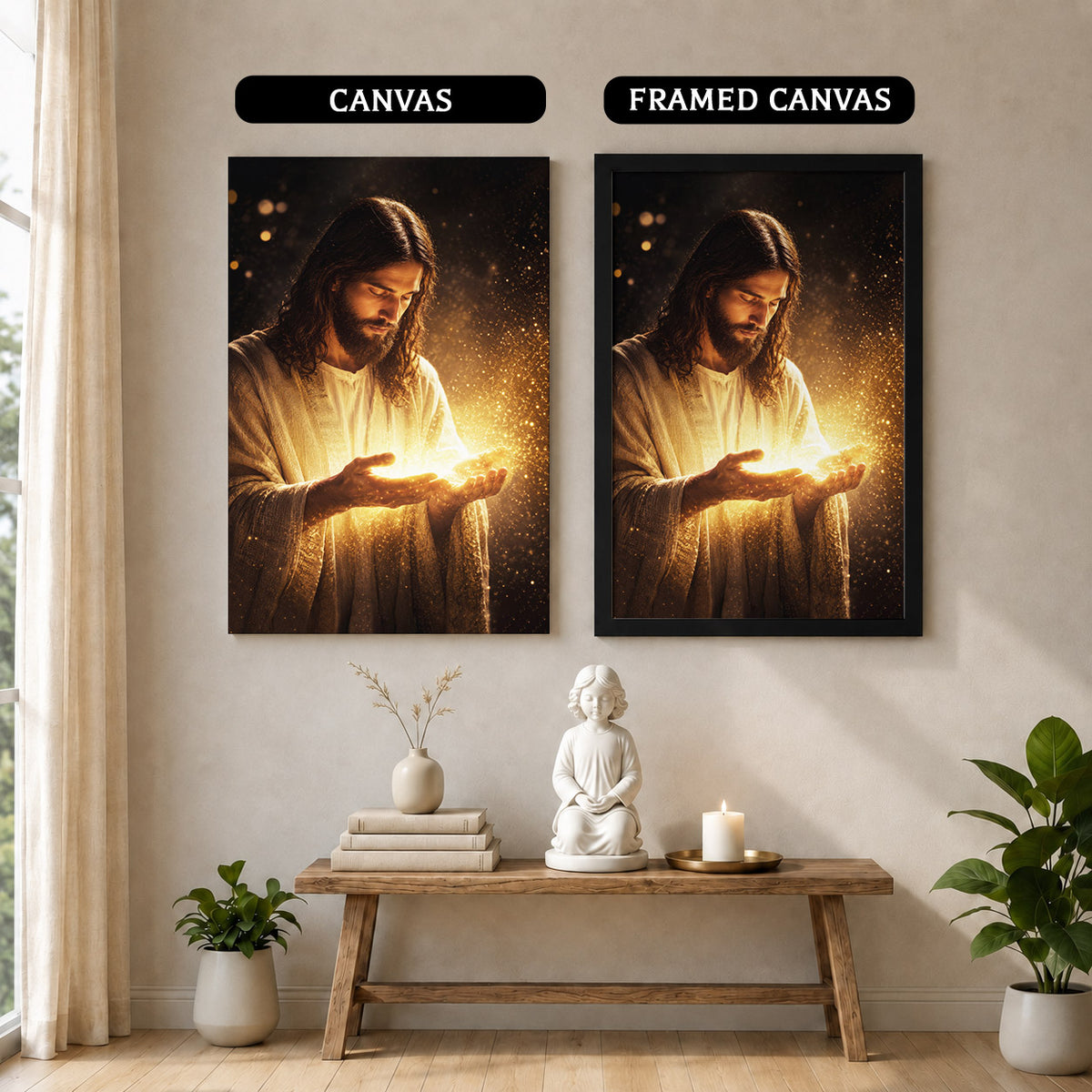 When Darkness Fades, Christ Shines  Wall Art Poster/Canvas