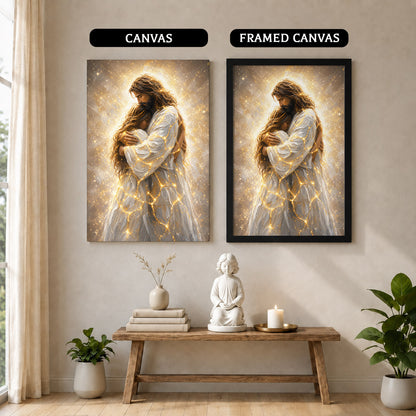 Safe In His Embrace Wall Art Poster/Canvas