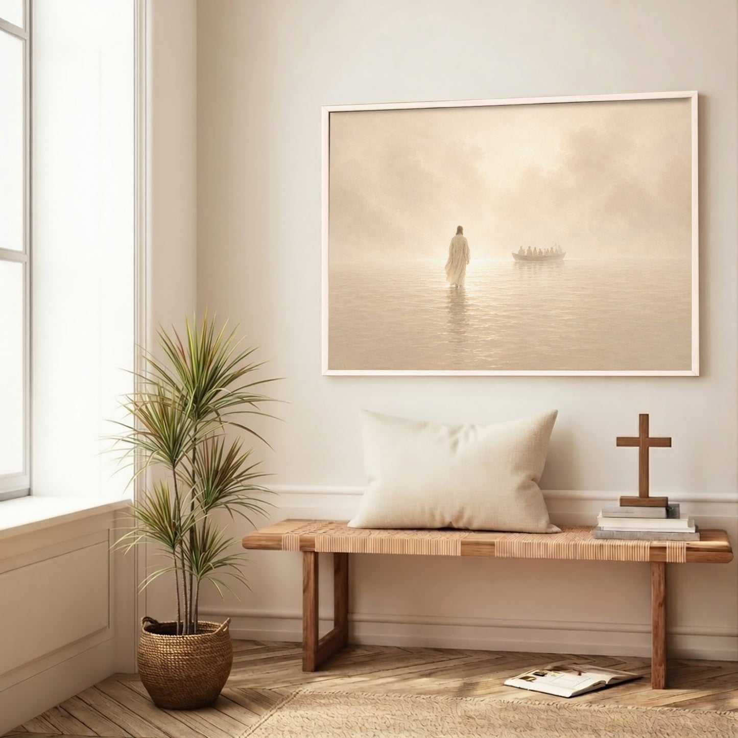 Jesus Walks on Water Wall Art Poster/Canvas
