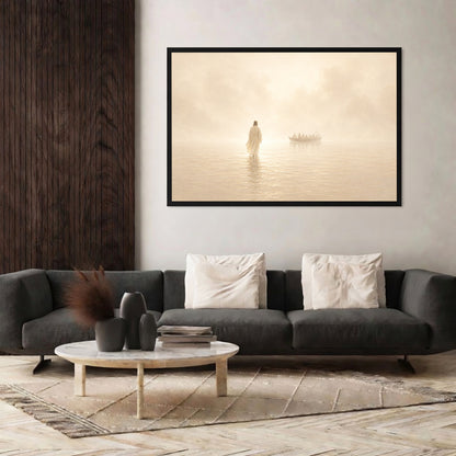 Jesus Walks on Water Wall Art Poster/Canvas