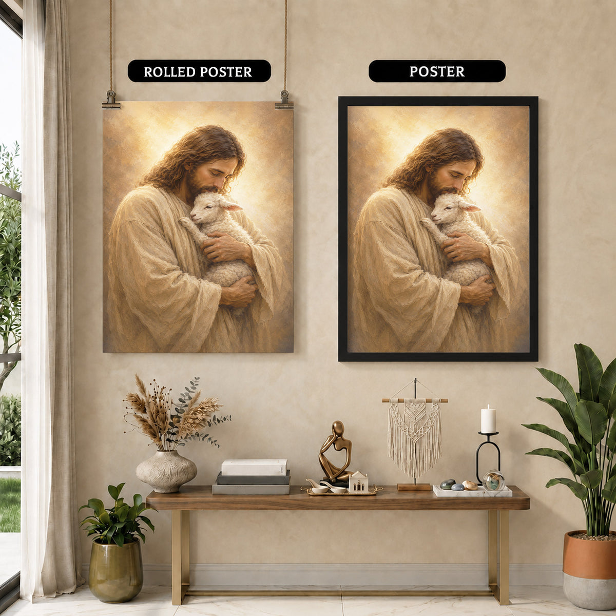 The Lord Is My Shepherd Wall Art Poster/Canvas
