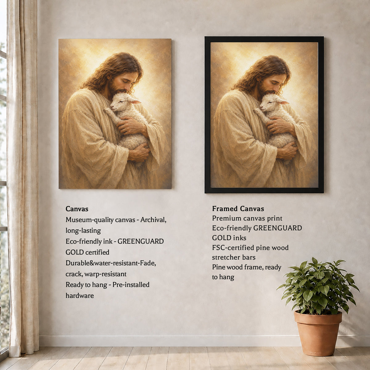 The Lord Is My Shepherd Wall Art Poster/Canvas