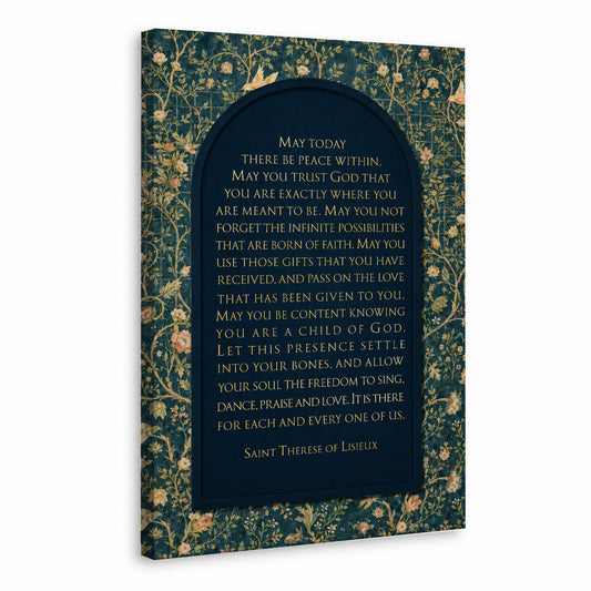 Saint Therese of Lisieux Prayer Quote Poster/Canvas