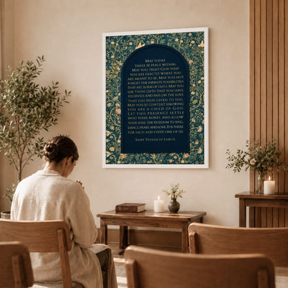 Saint Therese of Lisieux Prayer Quote Poster/Canvas