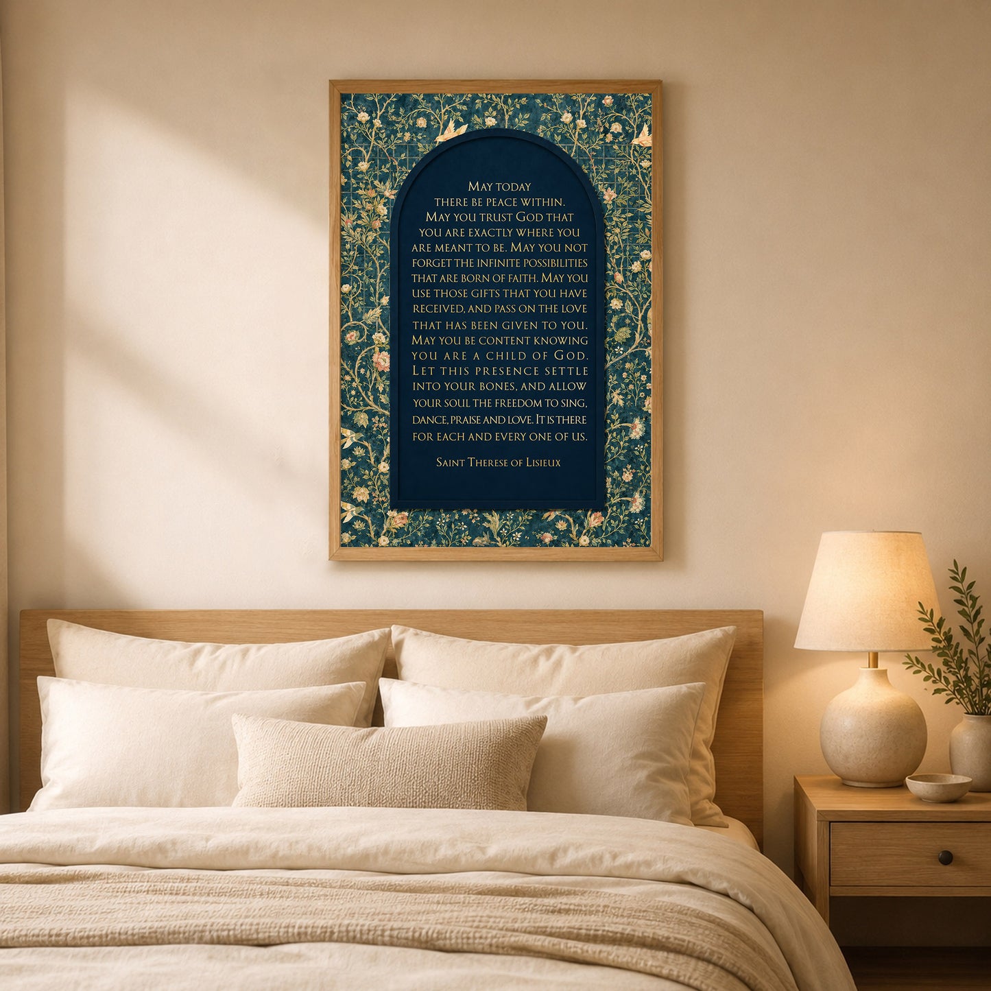 Saint Therese of Lisieux Prayer Quote Poster/Canvas