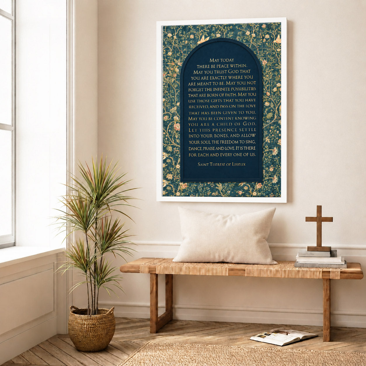Saint Therese of Lisieux Prayer Quote Poster/Canvas