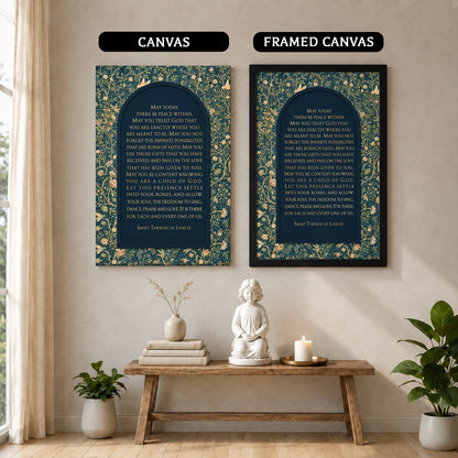 Saint Therese of Lisieux Prayer Quote Poster/Canvas