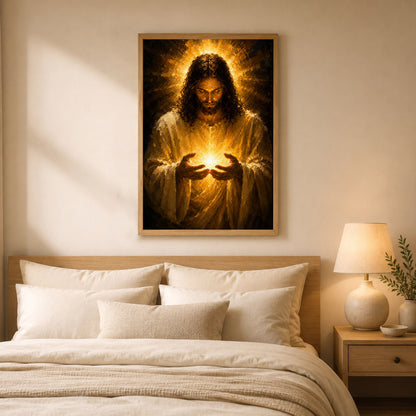 Jesus Light of Hope Canvas Wall Art Poster/Canvas