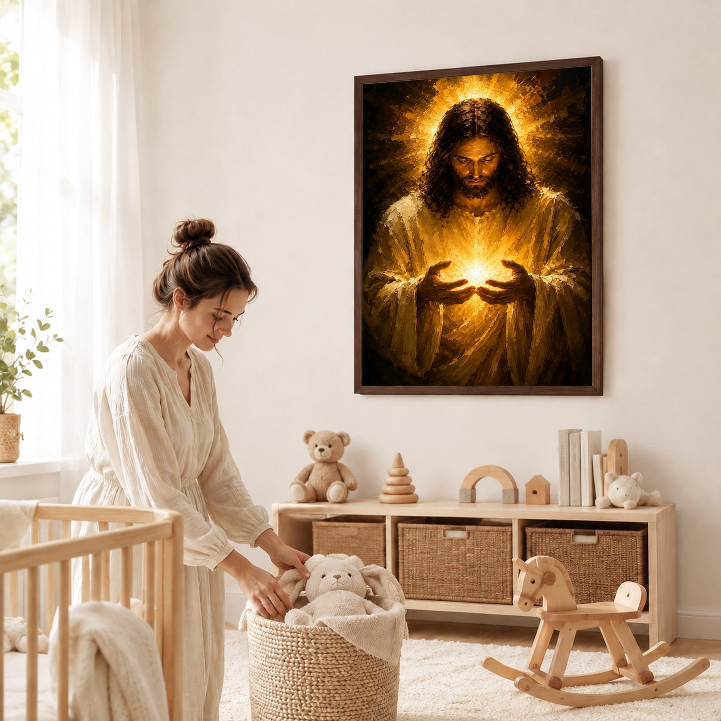 Jesus Light of Hope Canvas Wall Art Poster/Canvas