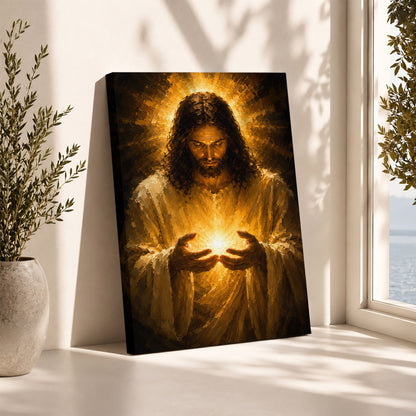 Jesus Light of Hope Canvas Wall Art Poster/Canvas