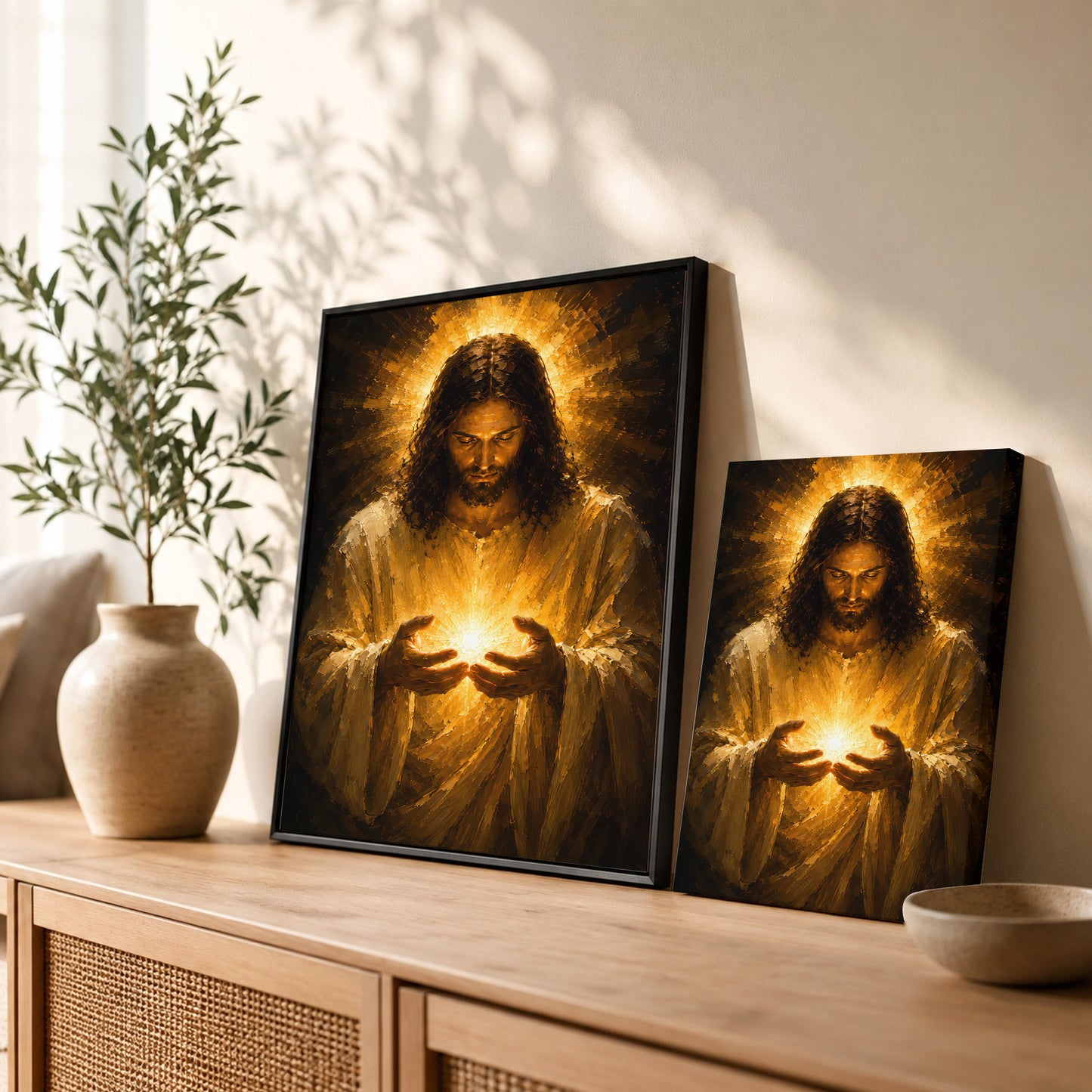 Jesus Light of Hope Canvas Wall Art Poster/Canvas