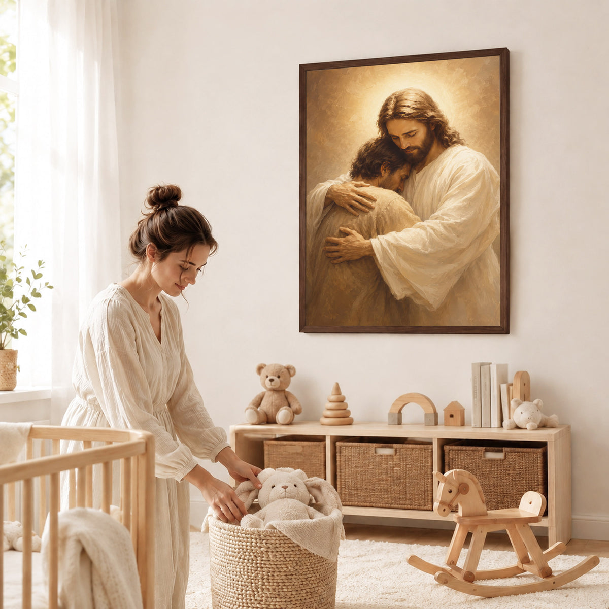 Jesus Comfort and Peace Christian Wall Art Poster/Canvas