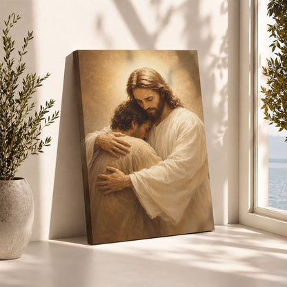 Jesus Comfort and Peace Christian Wall Art Poster/Canvas