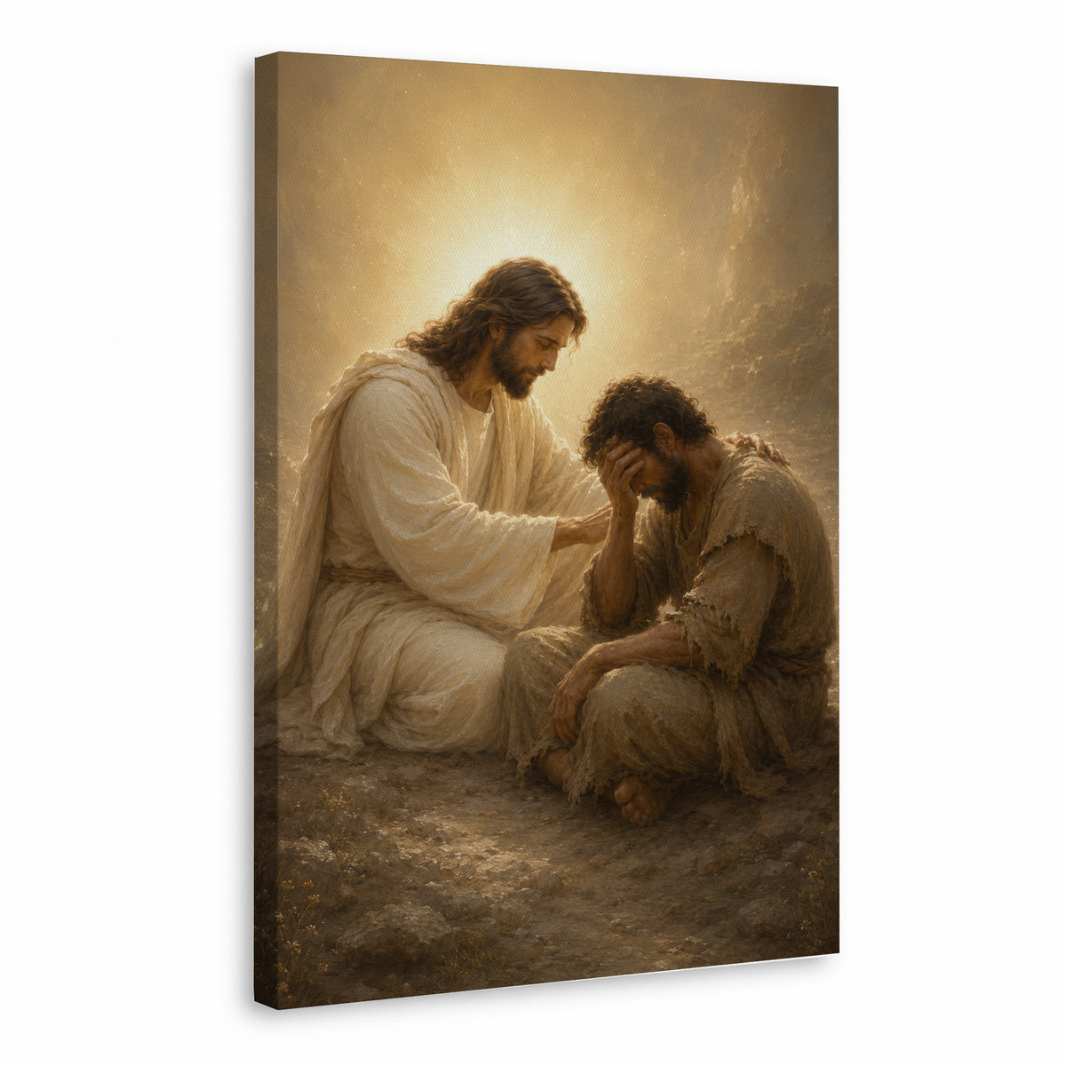 Divine Grace Jesus Poster Canvas – Religious Wall Decor
