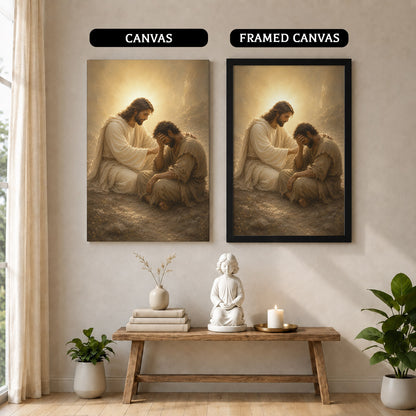 Divine Grace Jesus Poster Canvas – Religious Wall Decor