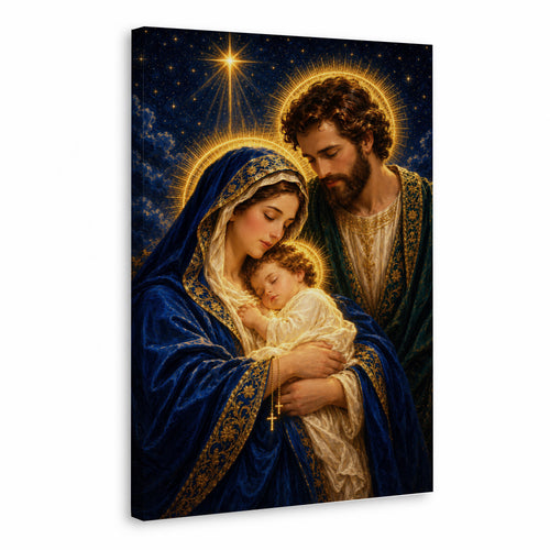 Holy Family Radiant Night Poster/Canvas