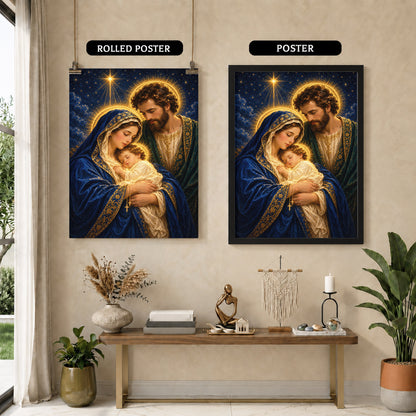 Holy Family Radiant Night Poster/Canvas