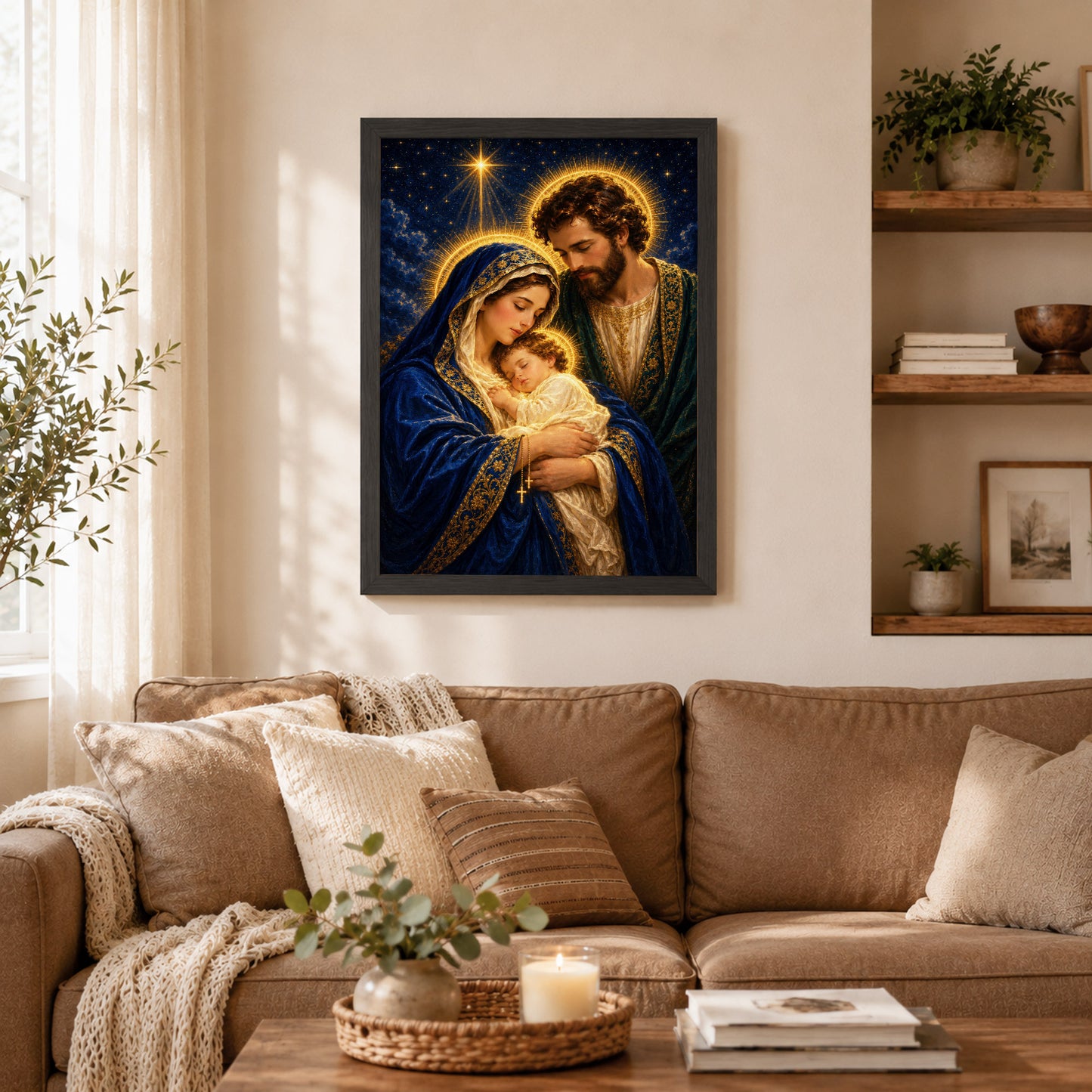 Holy Family Radiant Night Poster/Canvas