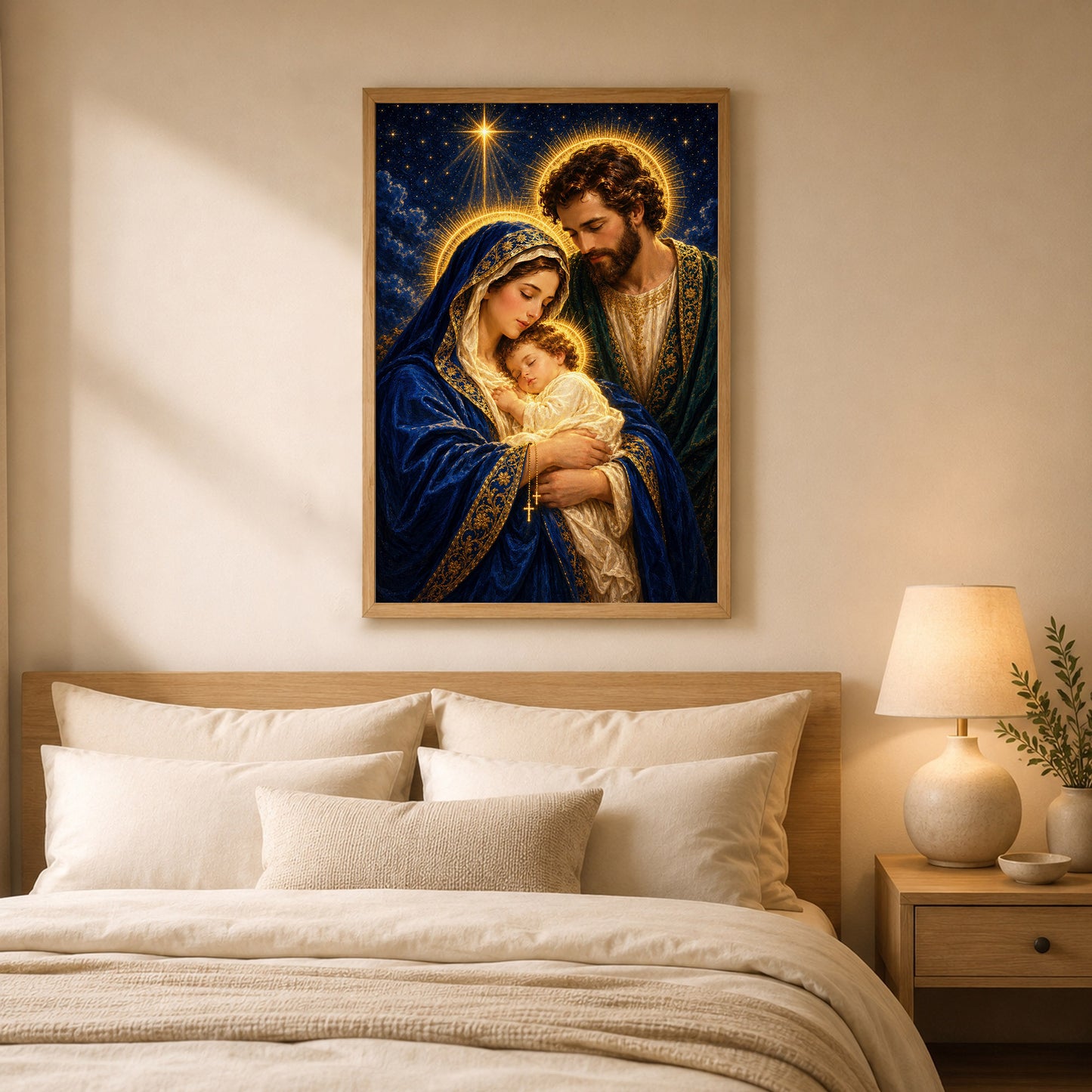 Holy Family Radiant Night Poster/Canvas