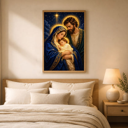 Holy Family Radiant Night Poster/Canvas