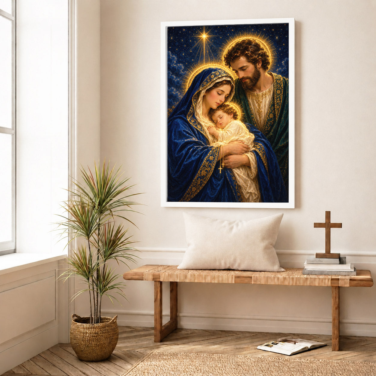 Holy Family Radiant Night Poster/Canvas