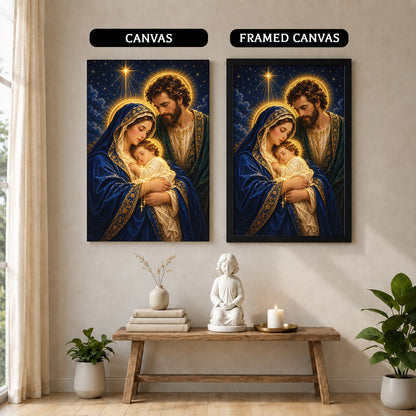 Holy Family Radiant Night Poster/Canvas