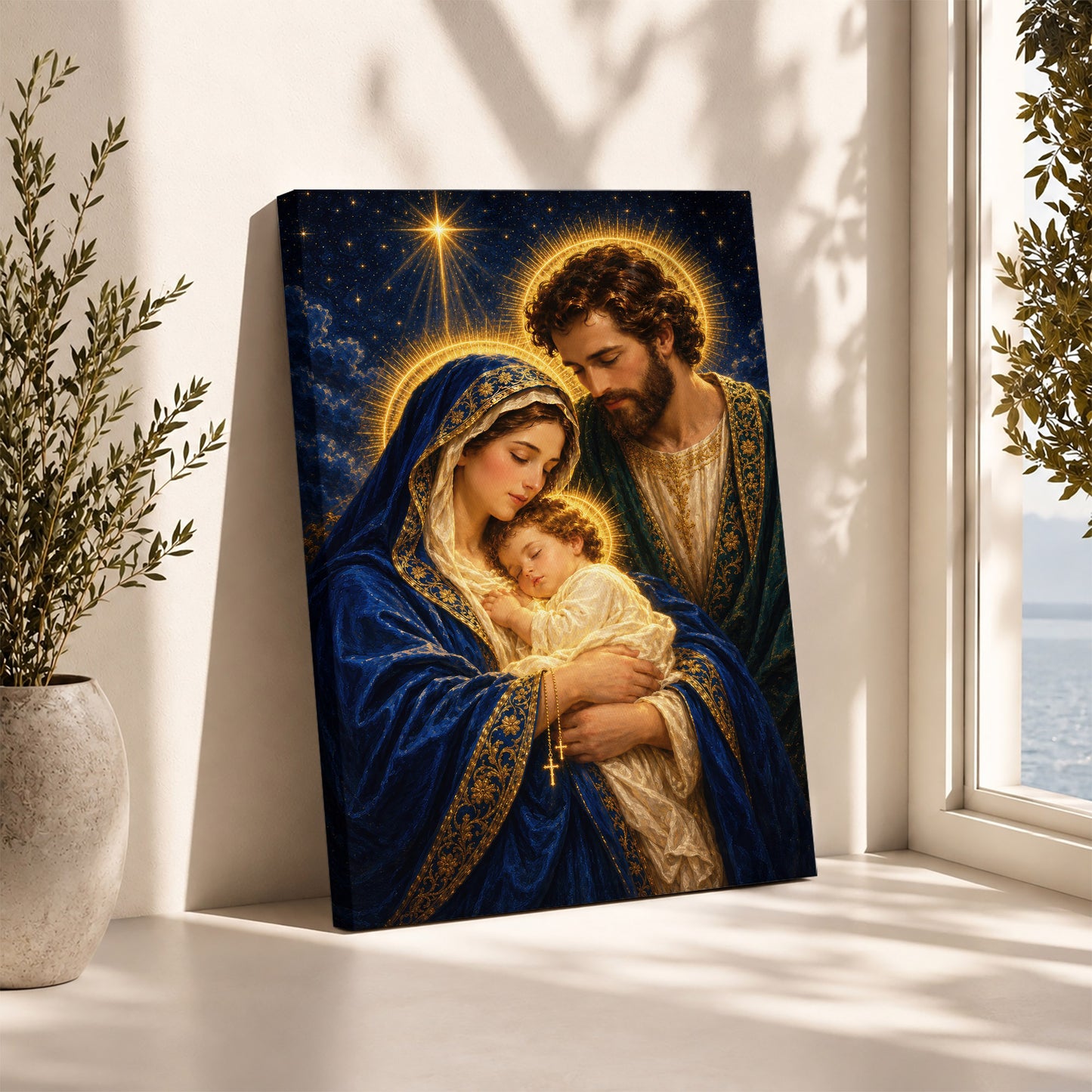 Holy Family Radiant Night Poster/Canvas