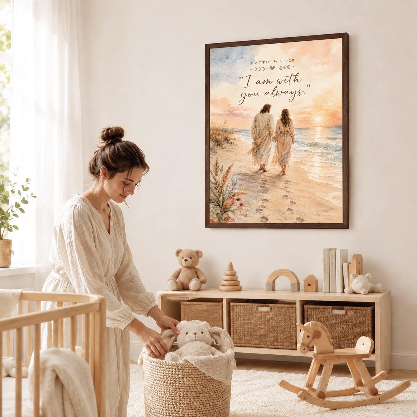 I Am With You Always Matthew 28:20 Christian Wall Art Poster/Canvas