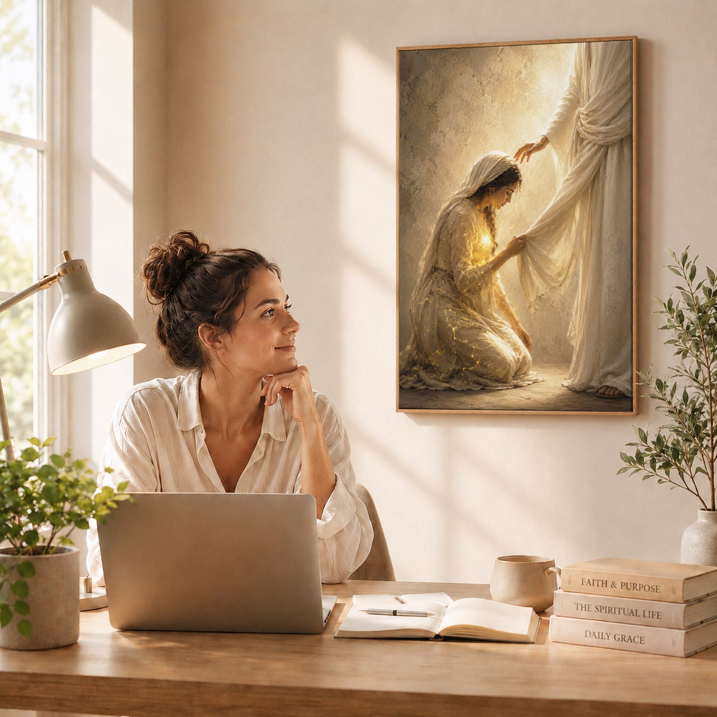 Jesus Healing Touch Christian Wall Art Poster/Canvas