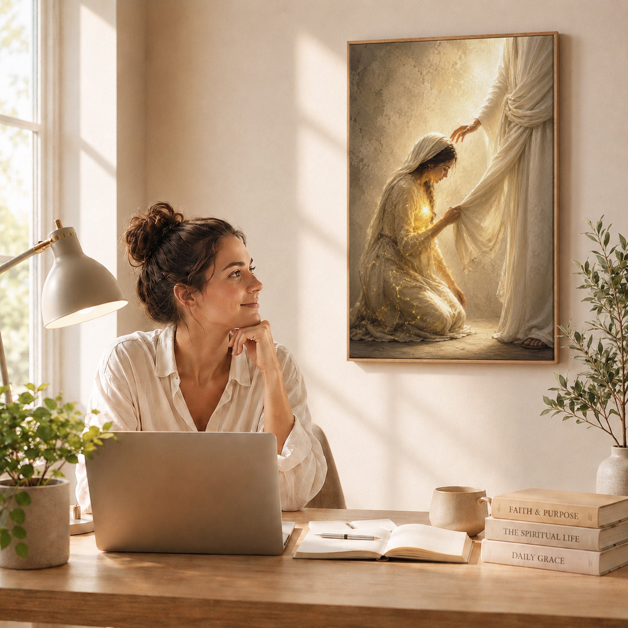Jesus Healing Touch Christian Wall Art Poster/Canvas