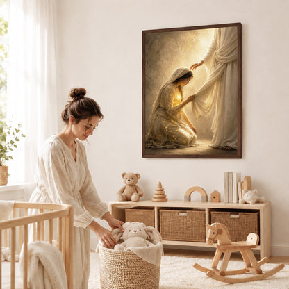 Jesus Healing Touch Christian Wall Art Poster/Canvas