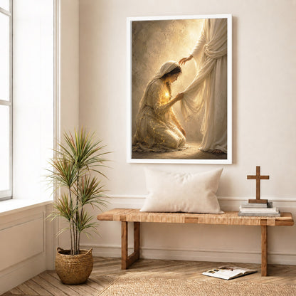 Jesus Healing Touch Christian Wall Art Poster/Canvas