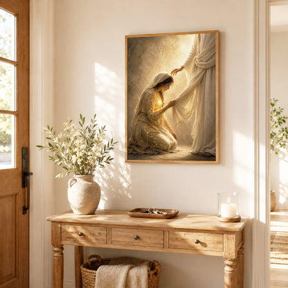 Jesus Healing Touch Christian Wall Art Poster/Canvas