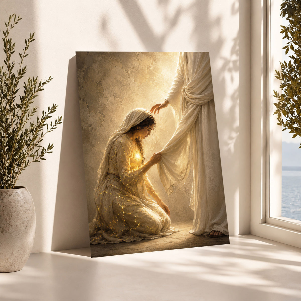 Jesus Healing Touch Christian Wall Art Poster/Canvas