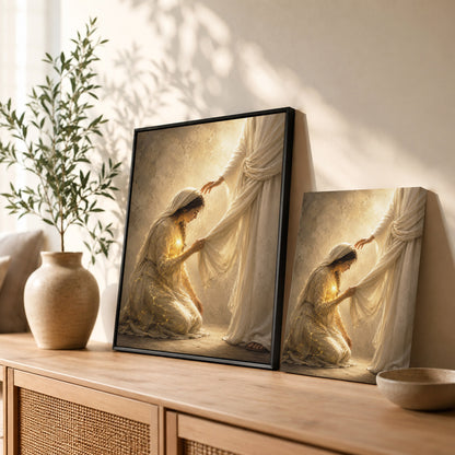 Jesus Healing Touch Christian Wall Art Poster/Canvas