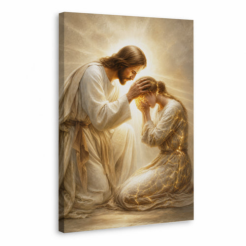 Jesus Christ Healing Grace Christian Wall Art Poster/Canvas