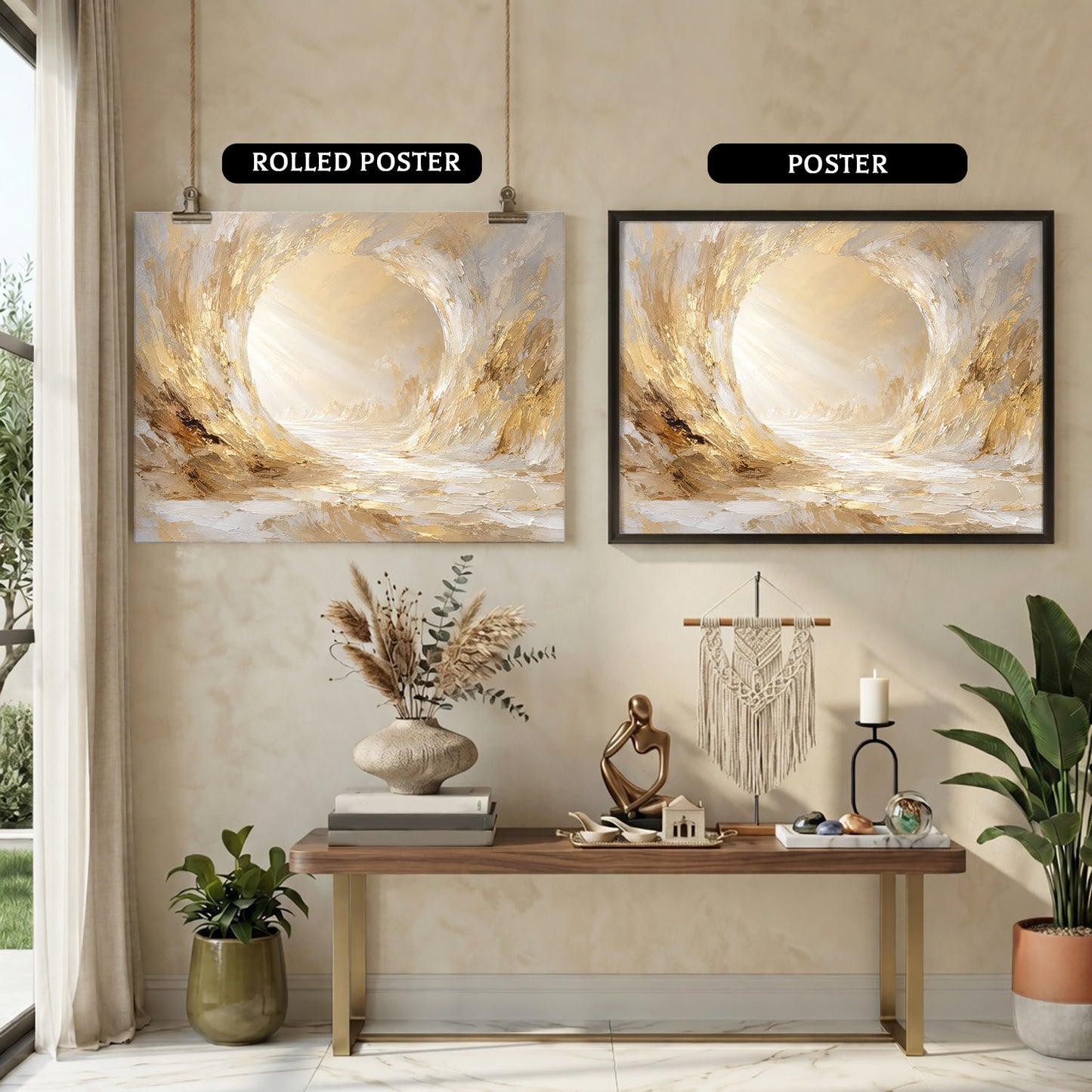 Empty Tomb Resurrection Christian Wall Art Poster/Canvas