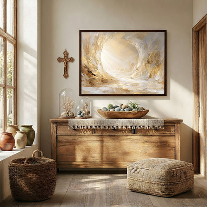 Empty Tomb Resurrection Christian Wall Art Poster/Canvas