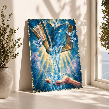 Dove and Light Rays Wall Art Canvas/Poster