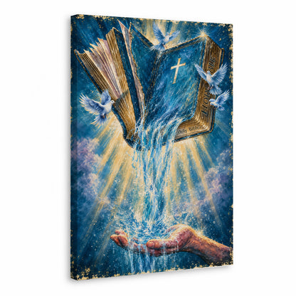 Dove and Light Rays Wall Art Canvas/Poster