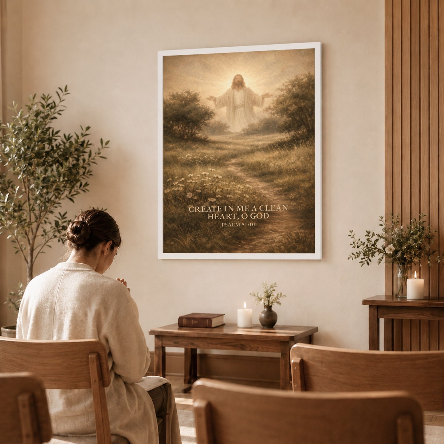 Serene Spiritual Landscape Wall Art Canvas/Poster