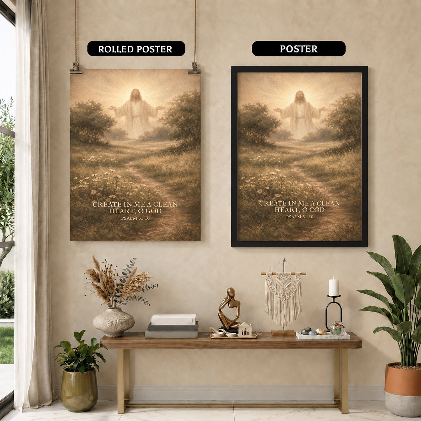 Serene Spiritual Landscape Wall Art Canvas/Poster