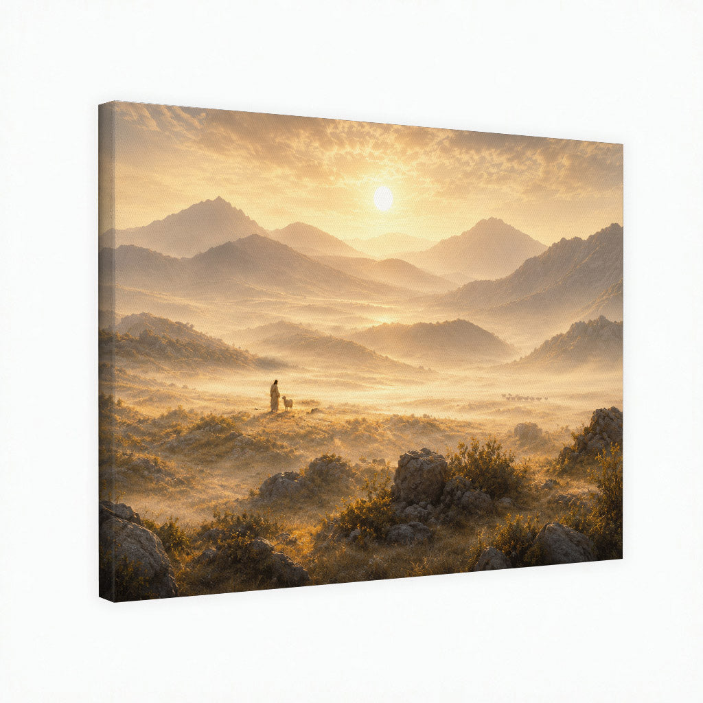 Peaceful Mountain Landscape Wall Art Poster/Canvas