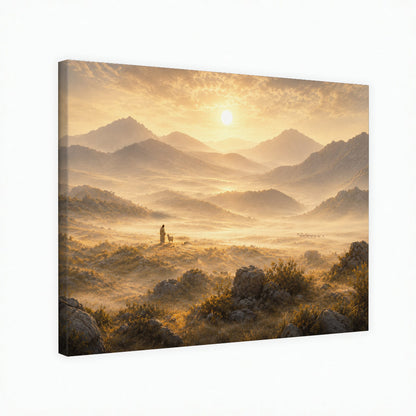Peaceful Mountain Landscape Wall Art Poster/Canvas