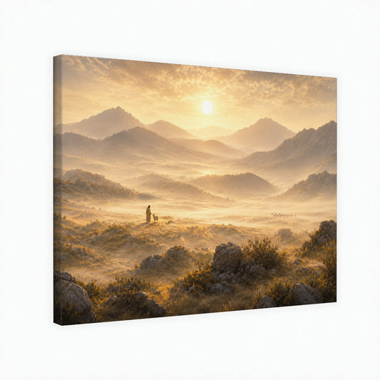 Peaceful Mountain Landscape Wall Art Poster/Canvas