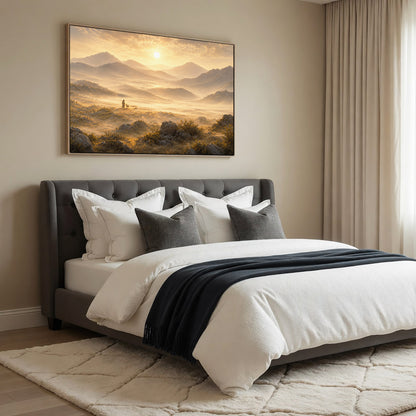 Peaceful Mountain Landscape Wall Art Poster/Canvas