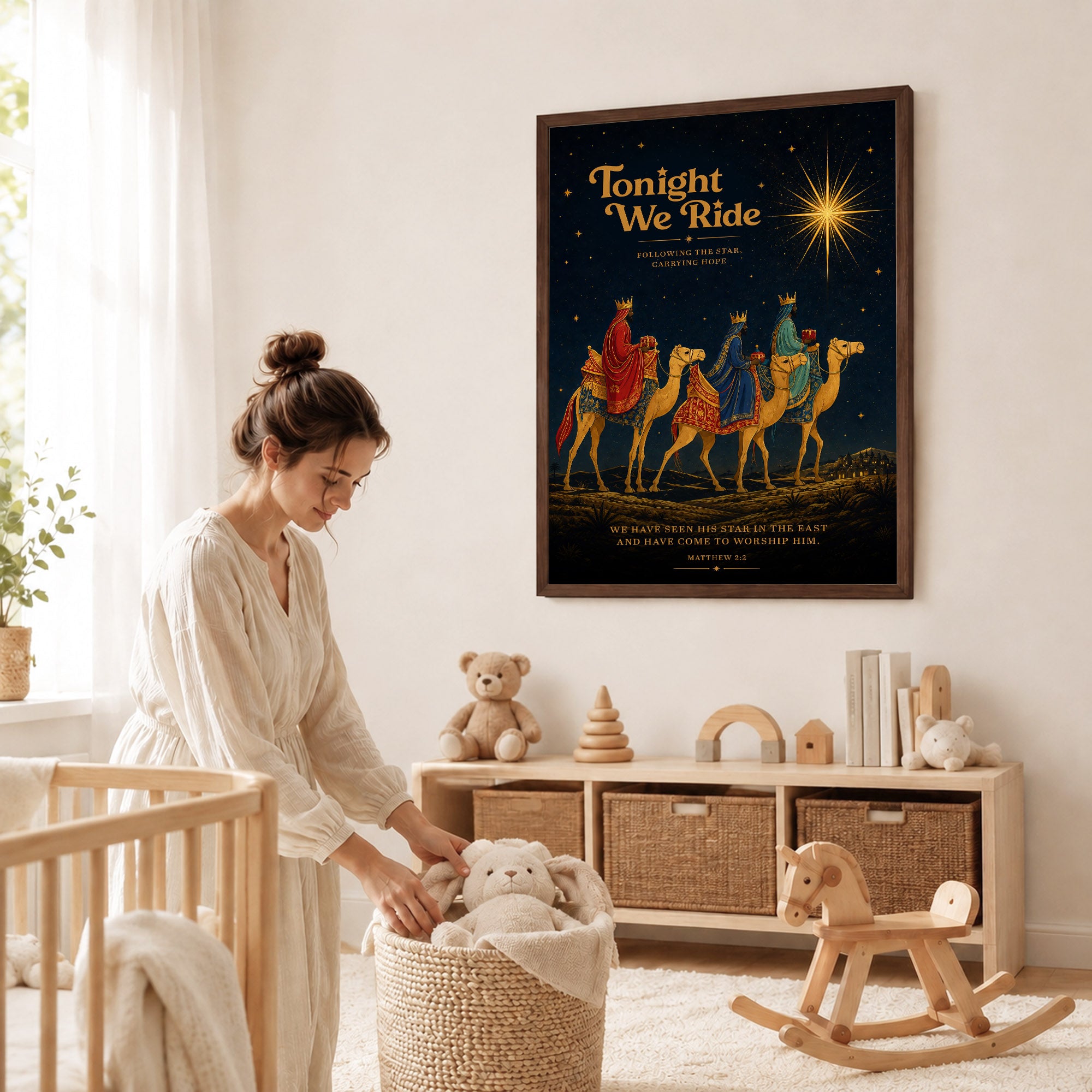 Tonight We Ride Three Wise Men Christian Wall Art Poster/Canvas